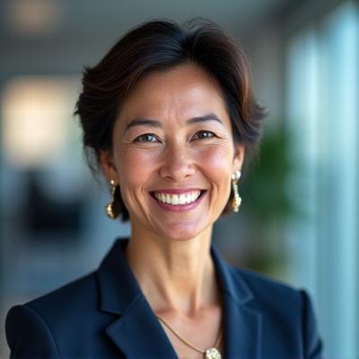 Portrait of Jane Doe, CEO of Momentum Ascent, smiling confidently.