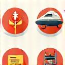 Diverse emergency situations solved by immediate cash. Icons representing medical, home, and travel needs.