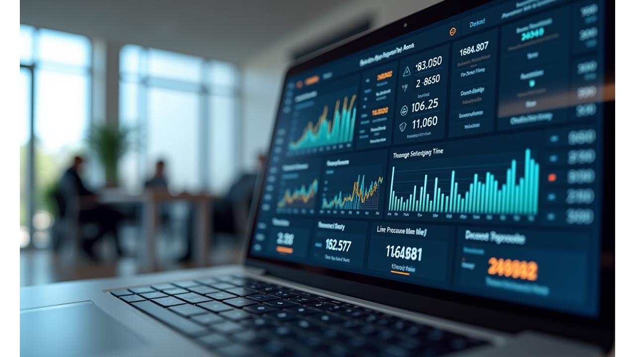 Live dashboard showing real-time average approval time, recent payouts, and processing speed indicator for Momentum Ascent loans.