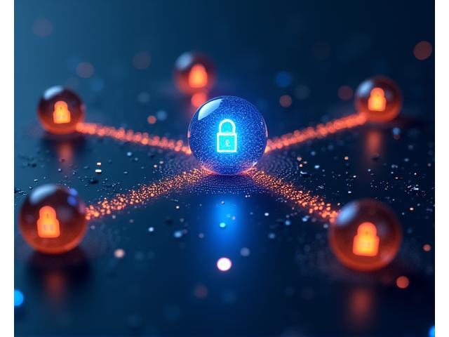 Abstract depiction of secure data flow between Momentum Ascent, the user, and trusted partners, emphasizing encryption and privacy.