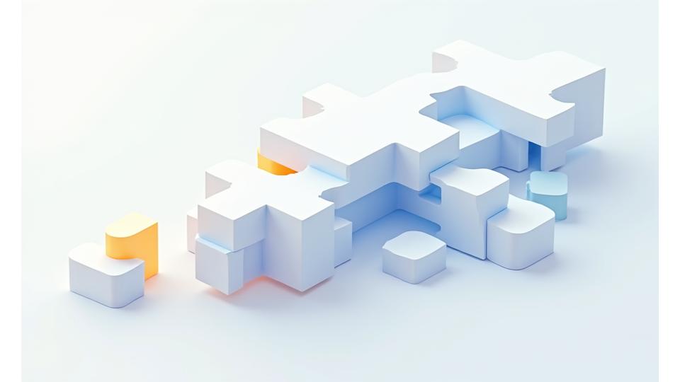 Abstract image of interlocking gears representing flexible financial solutions and adaptability